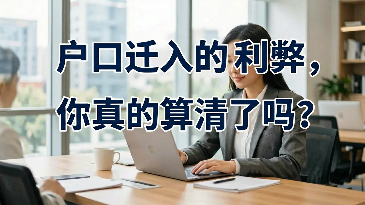 户口迁入的利弊,你真的算清了吗?